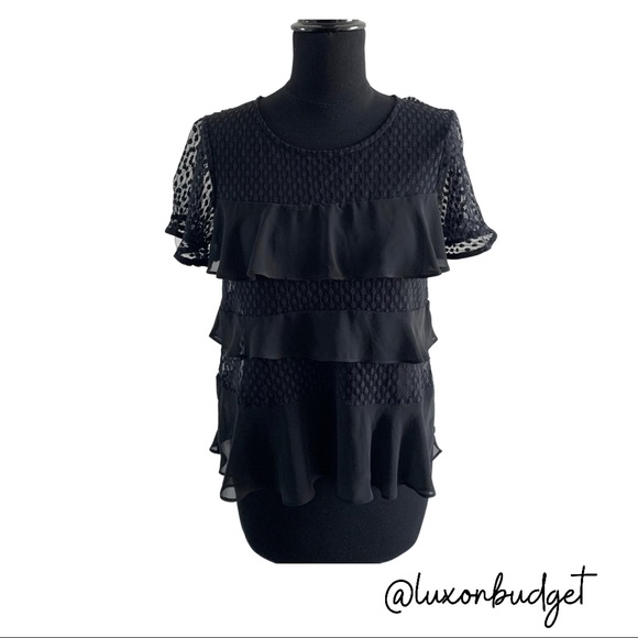 Witchery Tops - Witchery Ruffled lace top - M